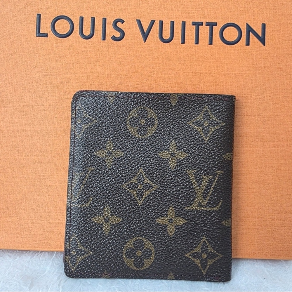 Louis Vuitton Brown and Gold Monogram Wallet
